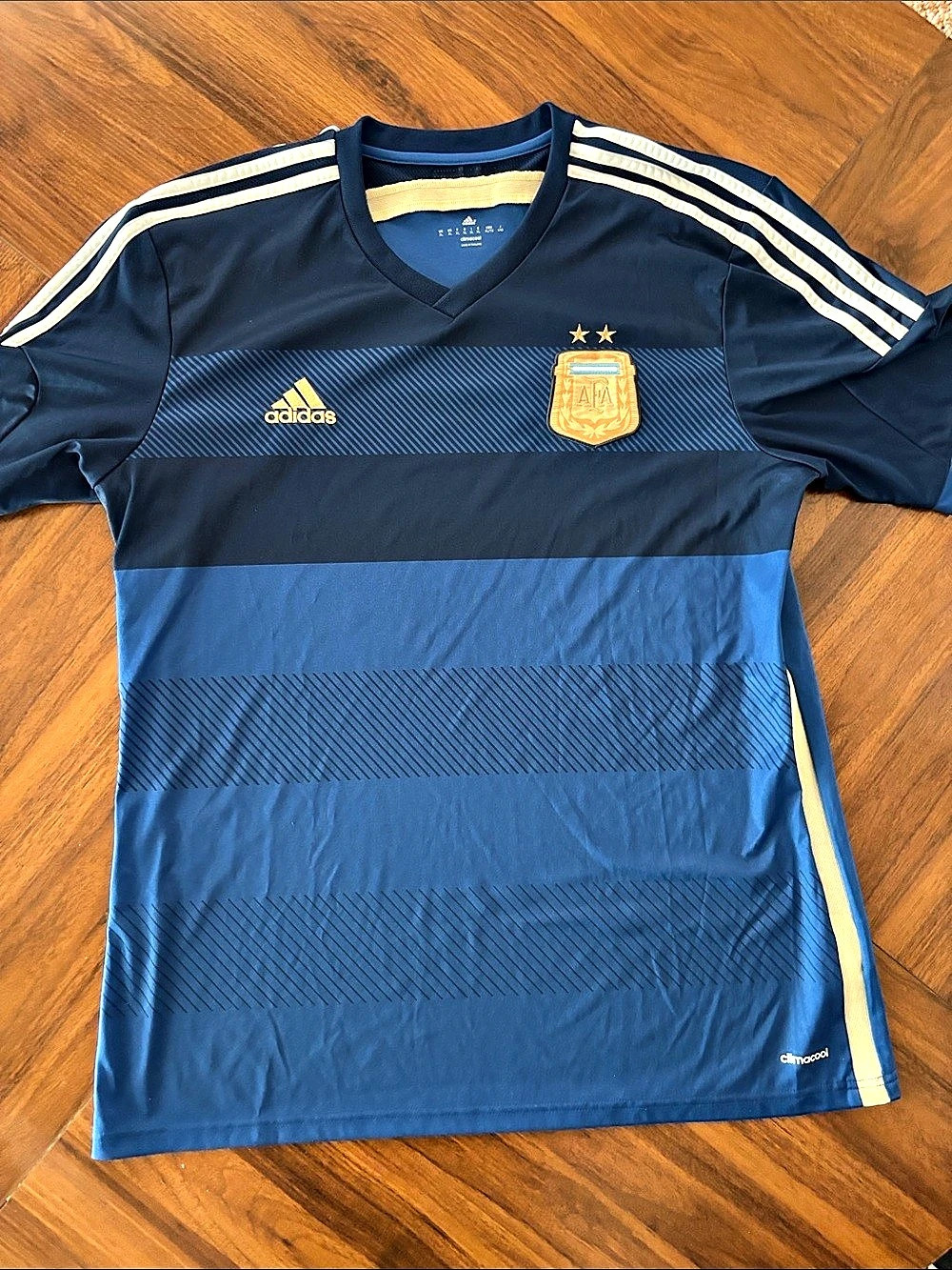 adidas Argentina 2014 World Cup Away Jersey Blue & White XL